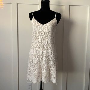White lace dress